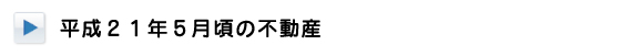 平成21年5月頃の不動産